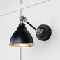 From The Anvil's Hammered Nickel Hammered Nickel Brindley Wall Light