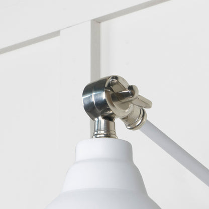 Hammered Nickel Brindley Wall Light by From The Anvil