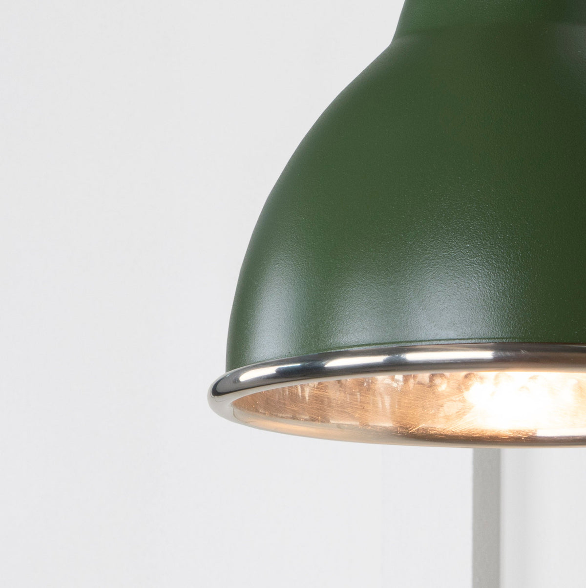 Hammered Nickel Brindley Wall Light by From The Anvil