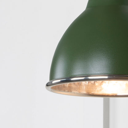 Hammered Nickel Brindley Wall Light by From The Anvil