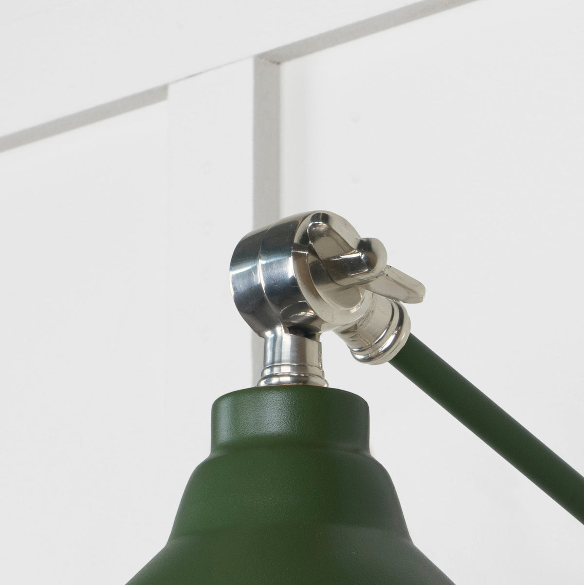 Hammered Nickel Brindley Wall Light by From The Anvil