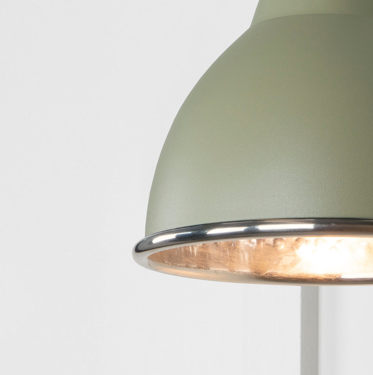 Hammered Nickel Brindley Wall Light by From The Anvil