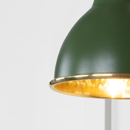 Hammered Brass Brindley Wall Light by From The Anvil