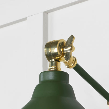 Hammered Brass Brindley Wall Light by From The Anvil