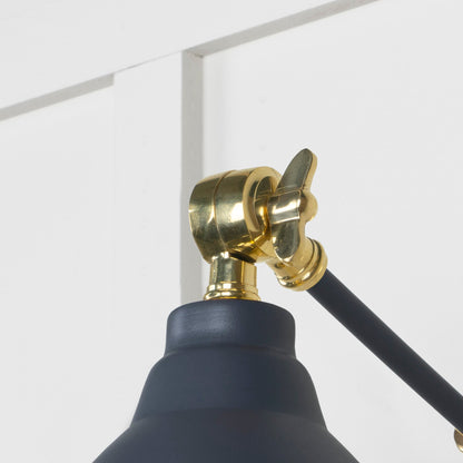 Hammered Brass Brindley Wall Light by From The Anvil