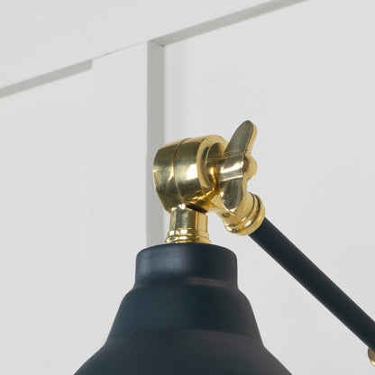 Hammered Brass Brindley Wall Light by From The Anvil