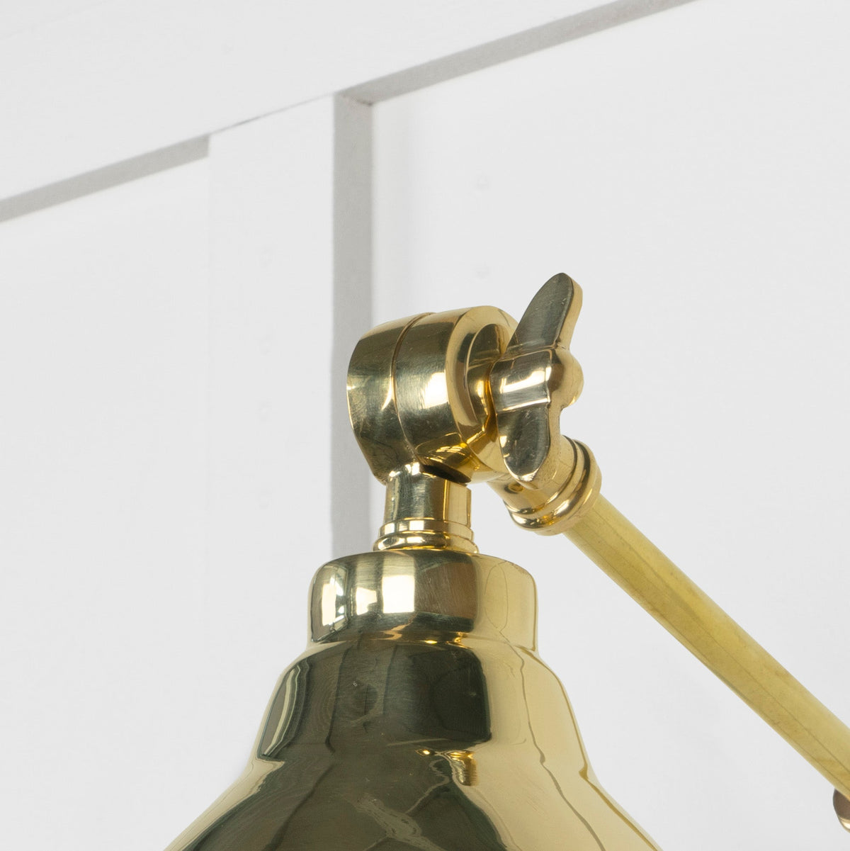 Hammered Brass Brindley Wall Light by From The Anvil