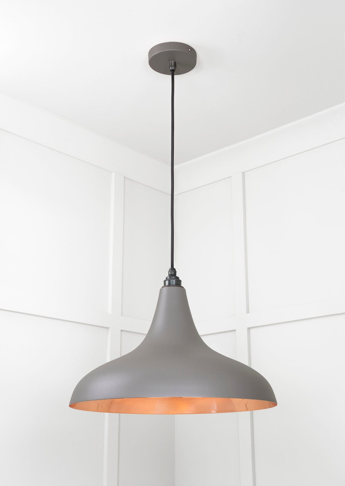 Smooth Copper Frankley Pendant by From The Anvil