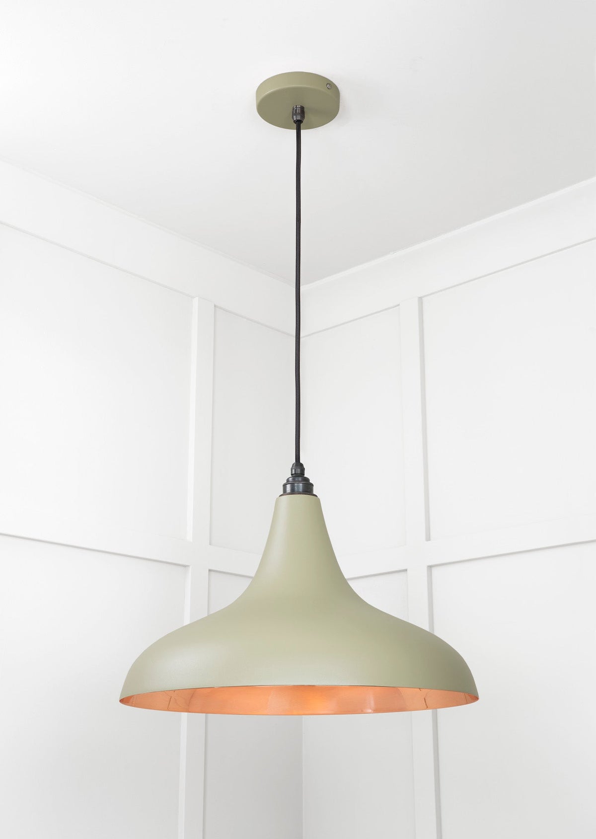 Smooth Copper Frankley Pendant by From The Anvil