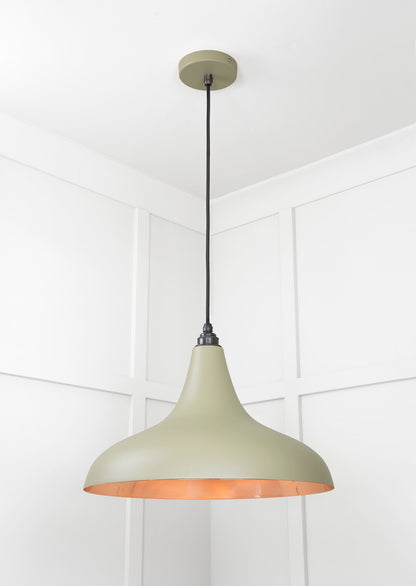 Smooth Copper Frankley Pendant by From The Anvil