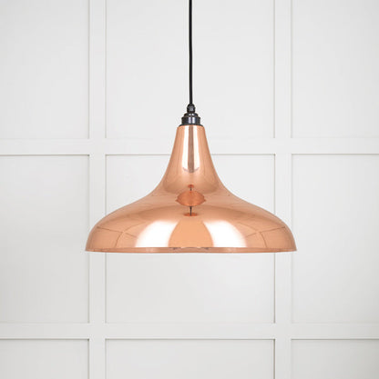 Smooth Copper Frankley Pendant by From The Anvil