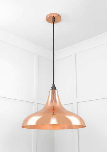 Smooth Copper Frankley Pendant by From The Anvil