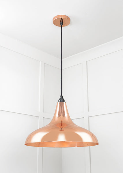 Smooth Copper Frankley Pendant by From The Anvil