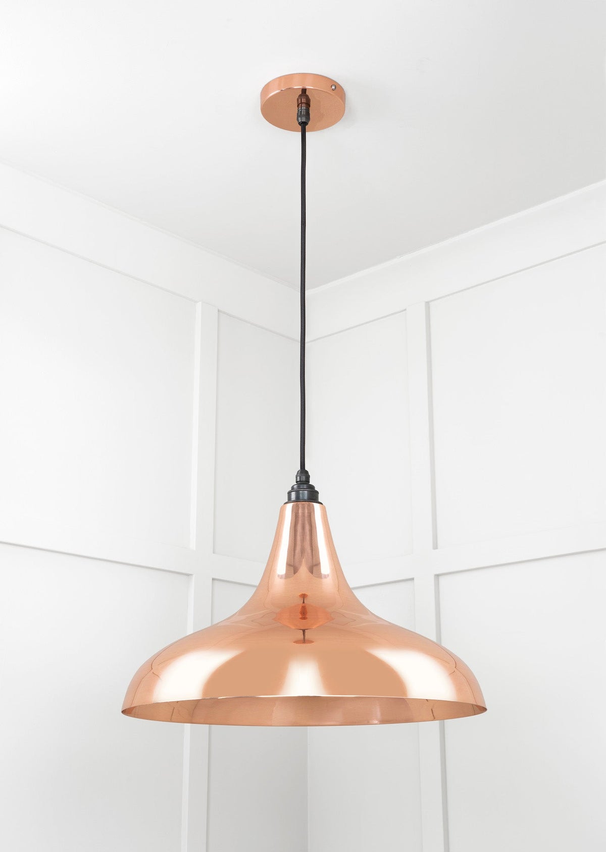 Smooth Copper Frankley Pendant by From The Anvil