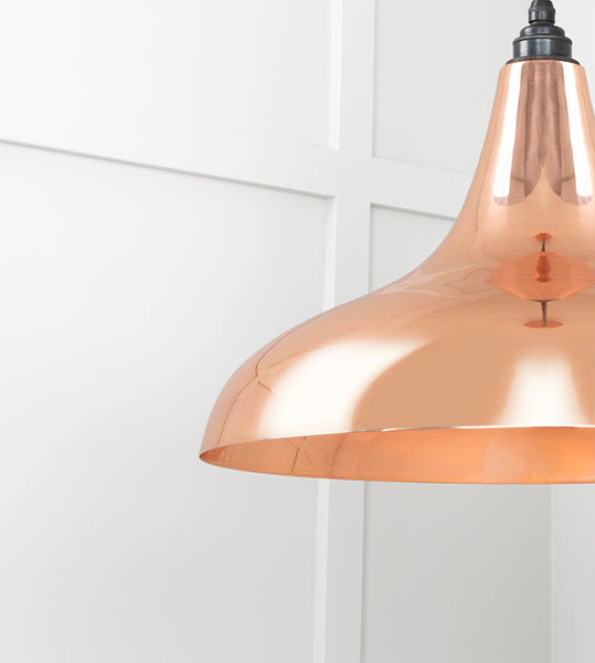 Smooth Copper Frankley Pendant by From The Anvil