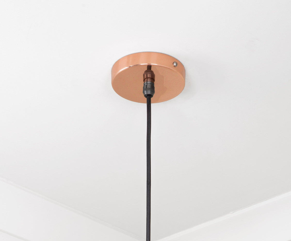 Smooth Copper Frankley Pendant by From The Anvil