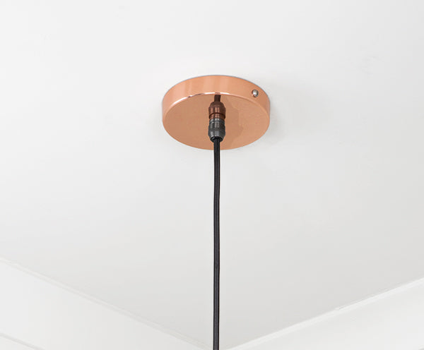 Smooth Copper Frankley Pendant by From The Anvil