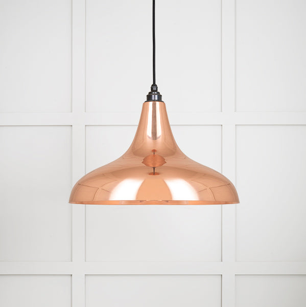 Smooth Copper Frankley Pendant by From The Anvil
