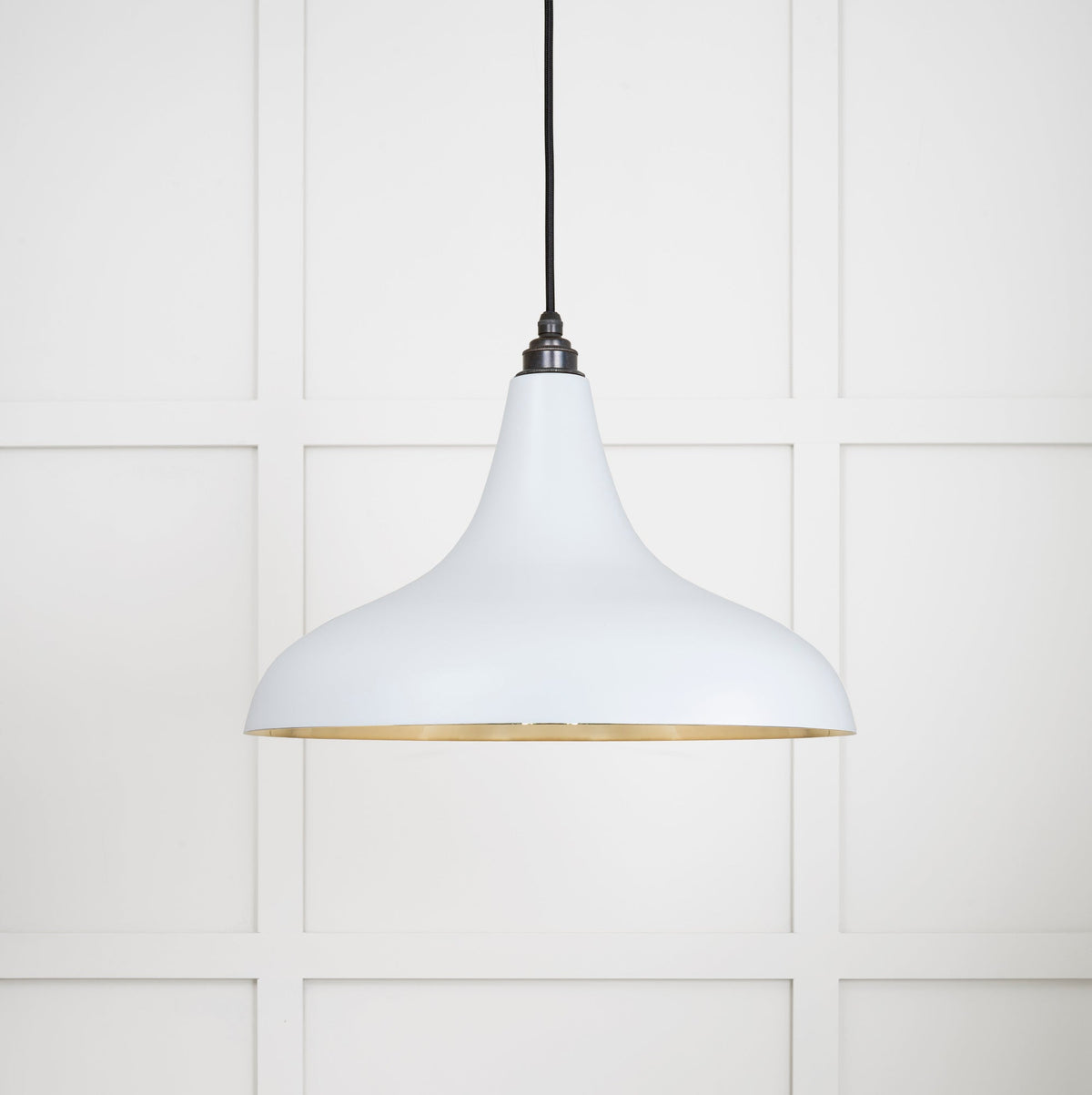 Smooth Brass Frankley Pendant by From The Anvil
