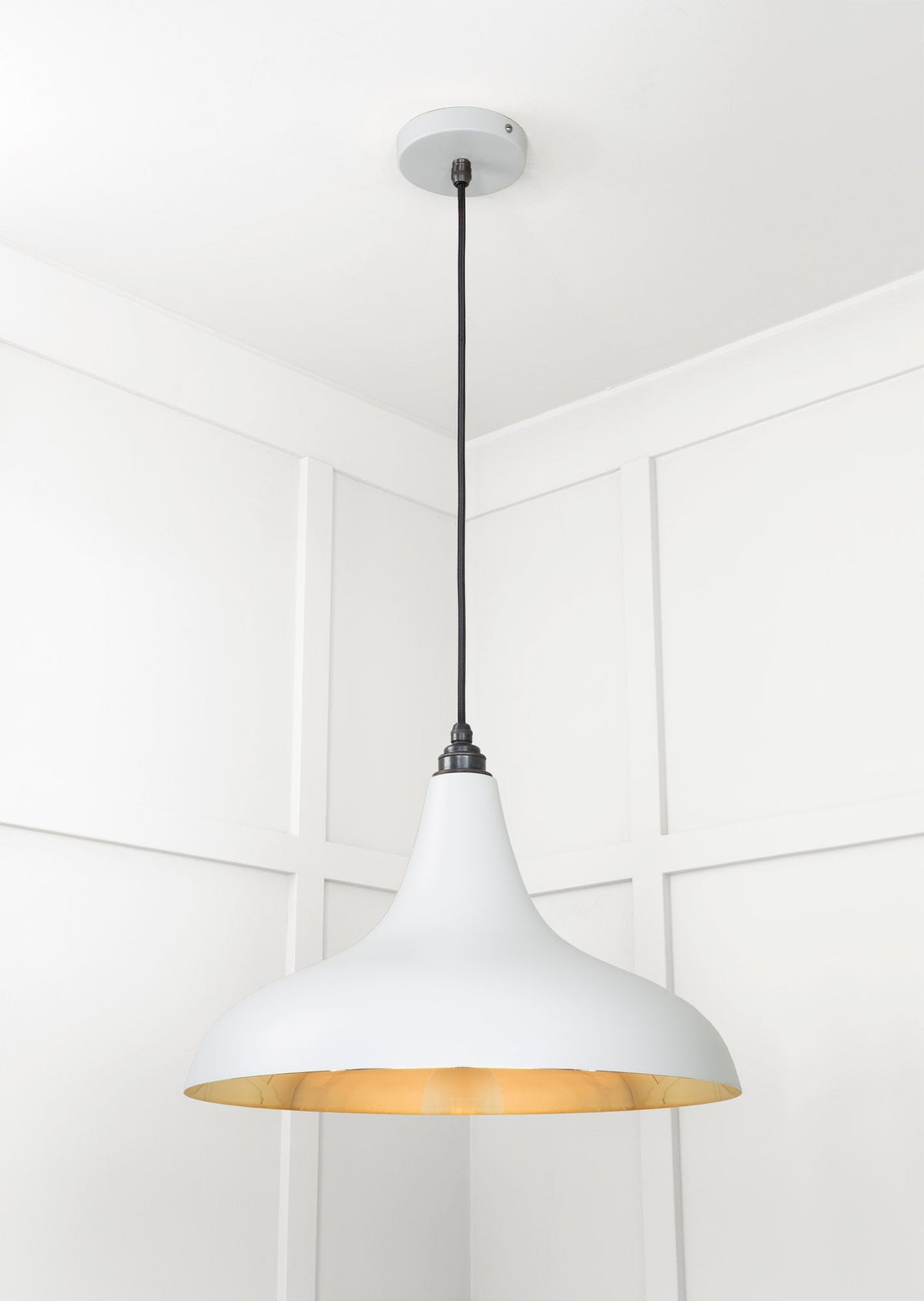 Smooth Brass Frankley Pendant by From The Anvil