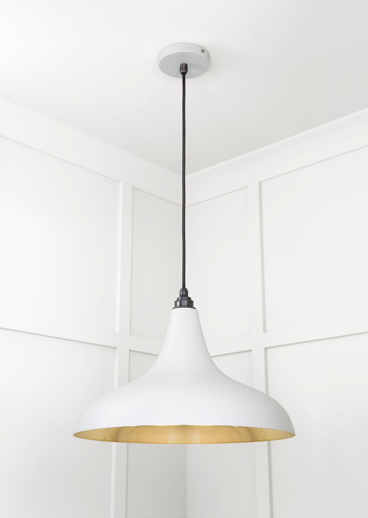 Smooth Brass Frankley Pendant by From The Anvil