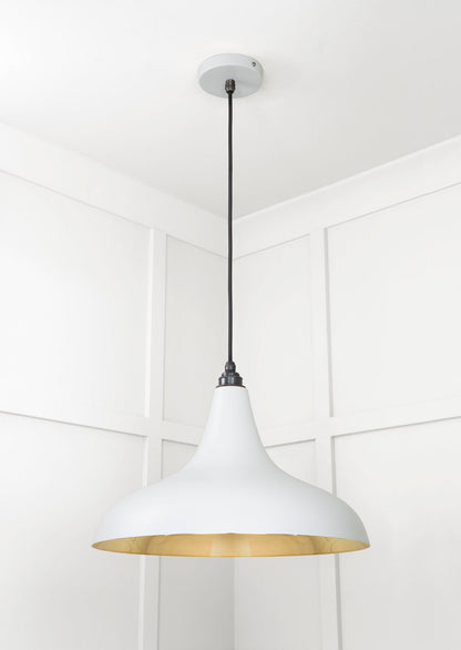 Smooth Brass Frankley Pendant by From The Anvil