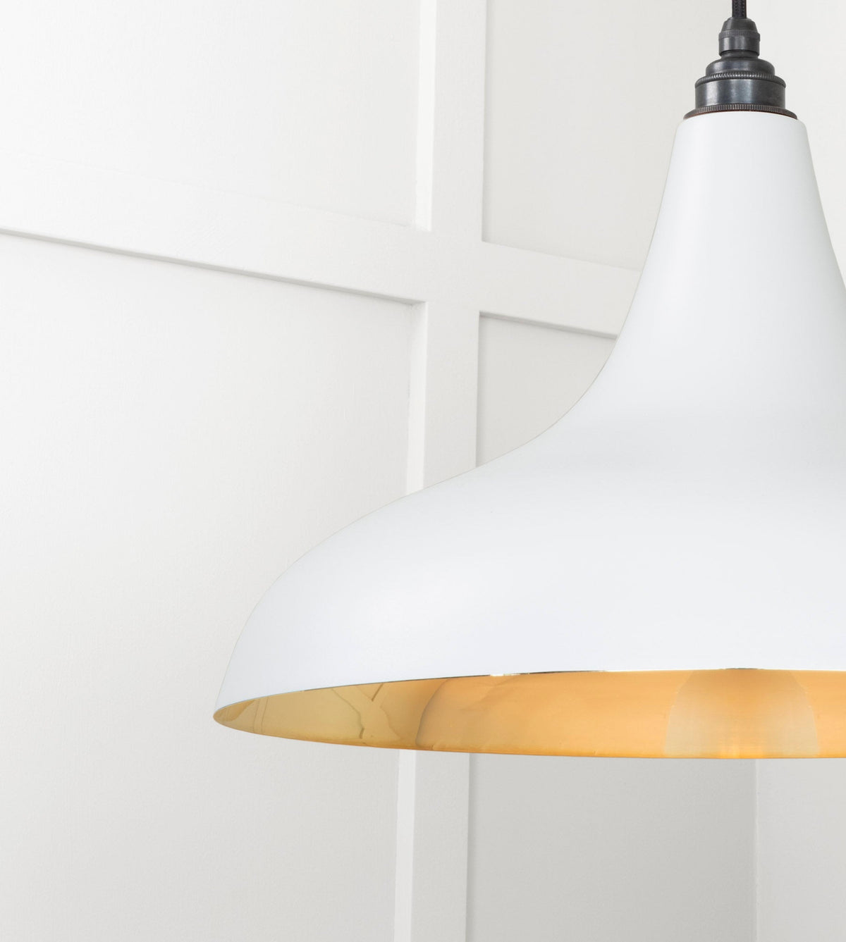 Smooth Brass Frankley Pendant by From The Anvil