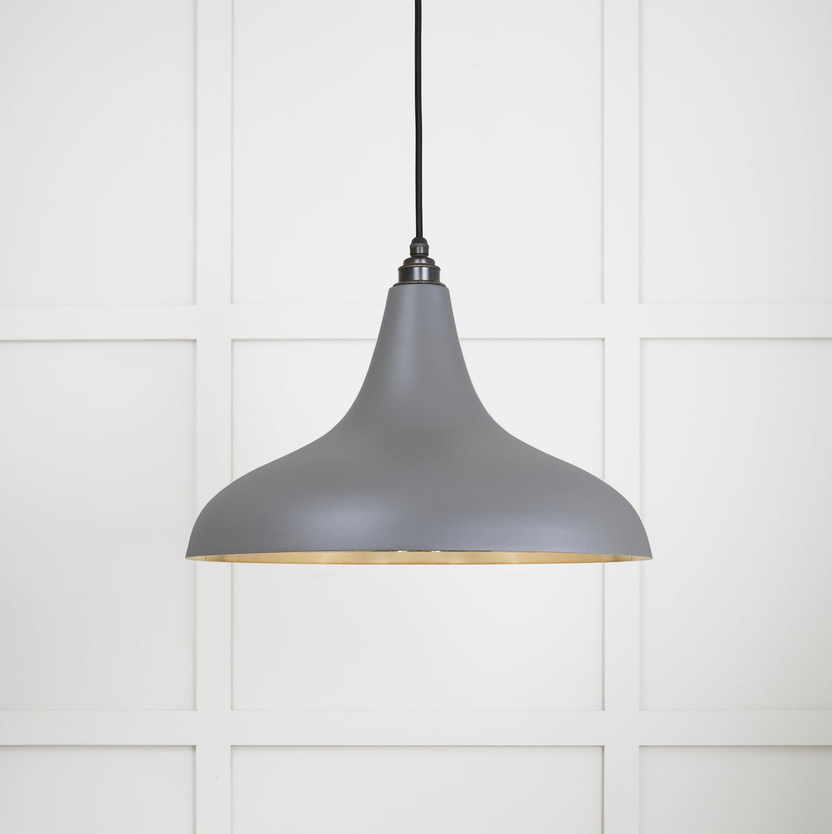 Smooth Brass Frankley Pendant by From The Anvil