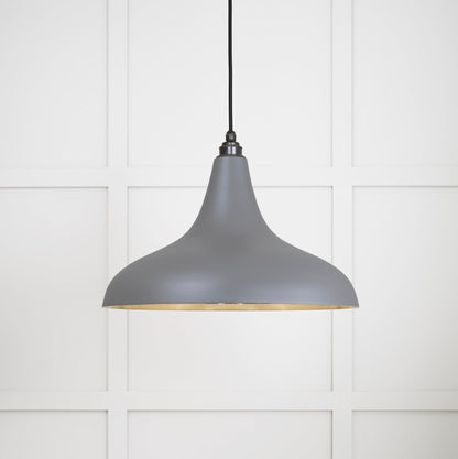 Smooth Brass Frankley Pendant by From The Anvil