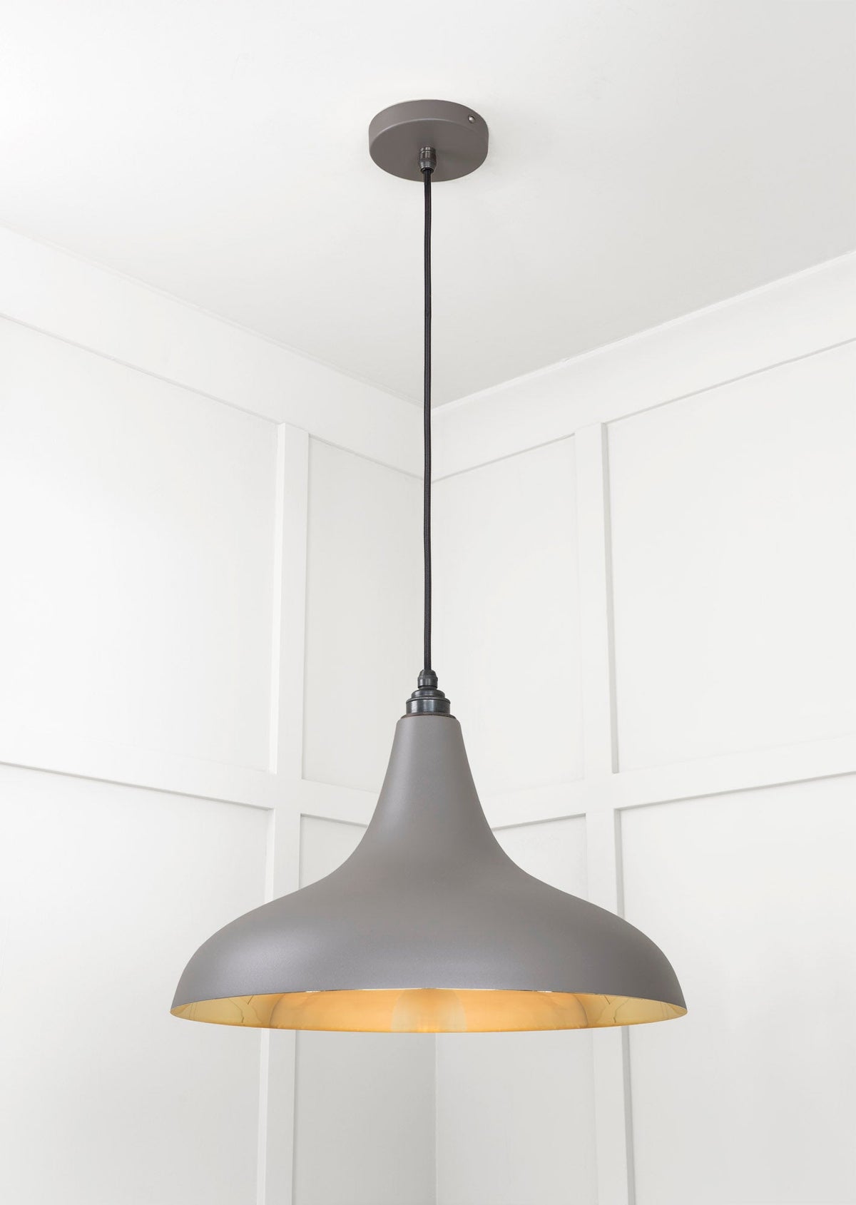 Smooth Brass Frankley Pendant by From The Anvil