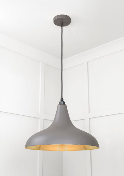 Smooth Brass Frankley Pendant by From The Anvil