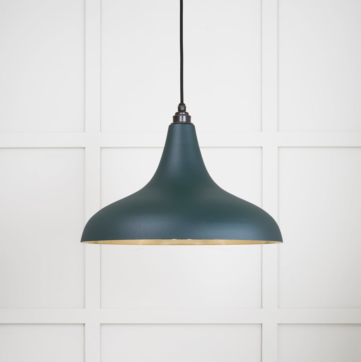Smooth Brass Frankley Pendant by From The Anvil