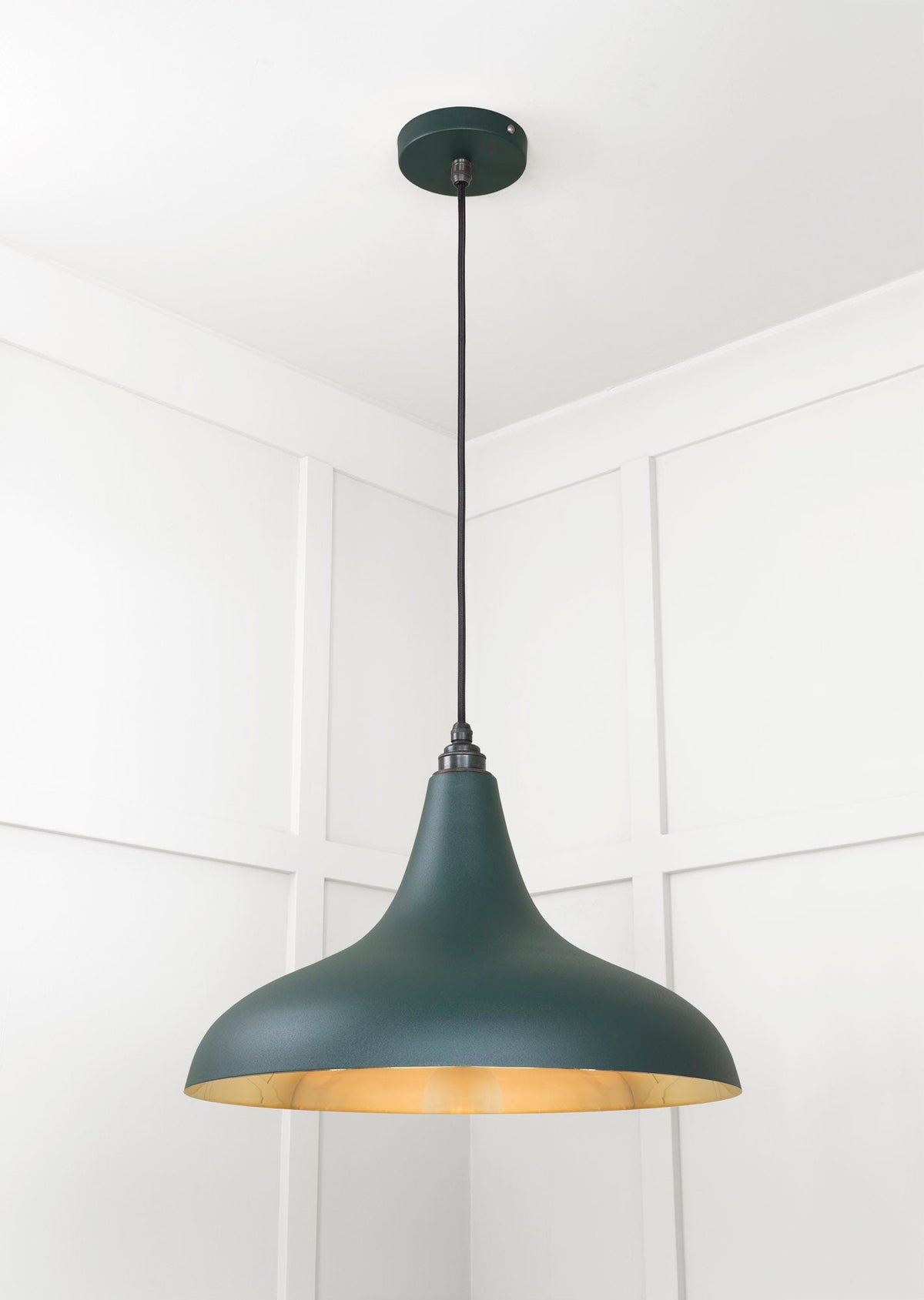 Smooth Brass Frankley Pendant by From The Anvil