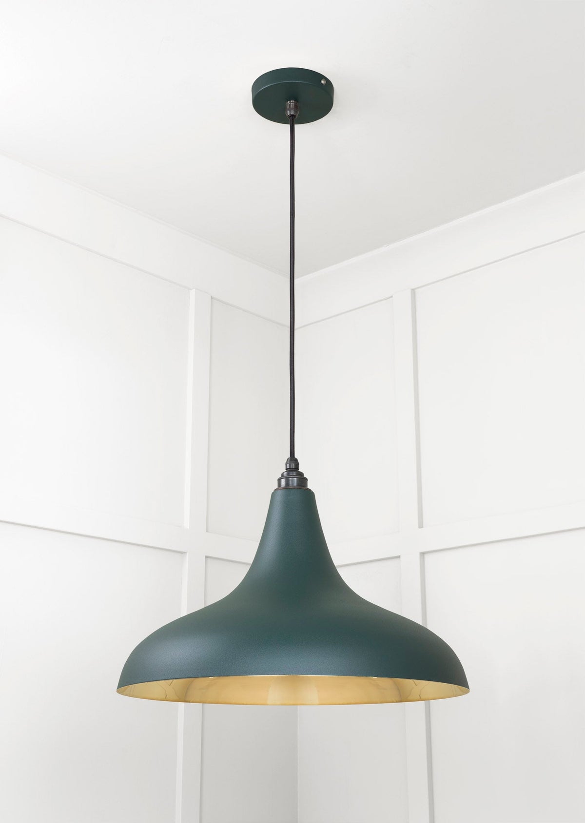 Smooth Brass Frankley Pendant by From The Anvil