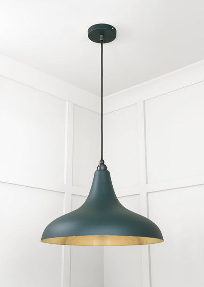 Smooth Brass Frankley Pendant by From The Anvil