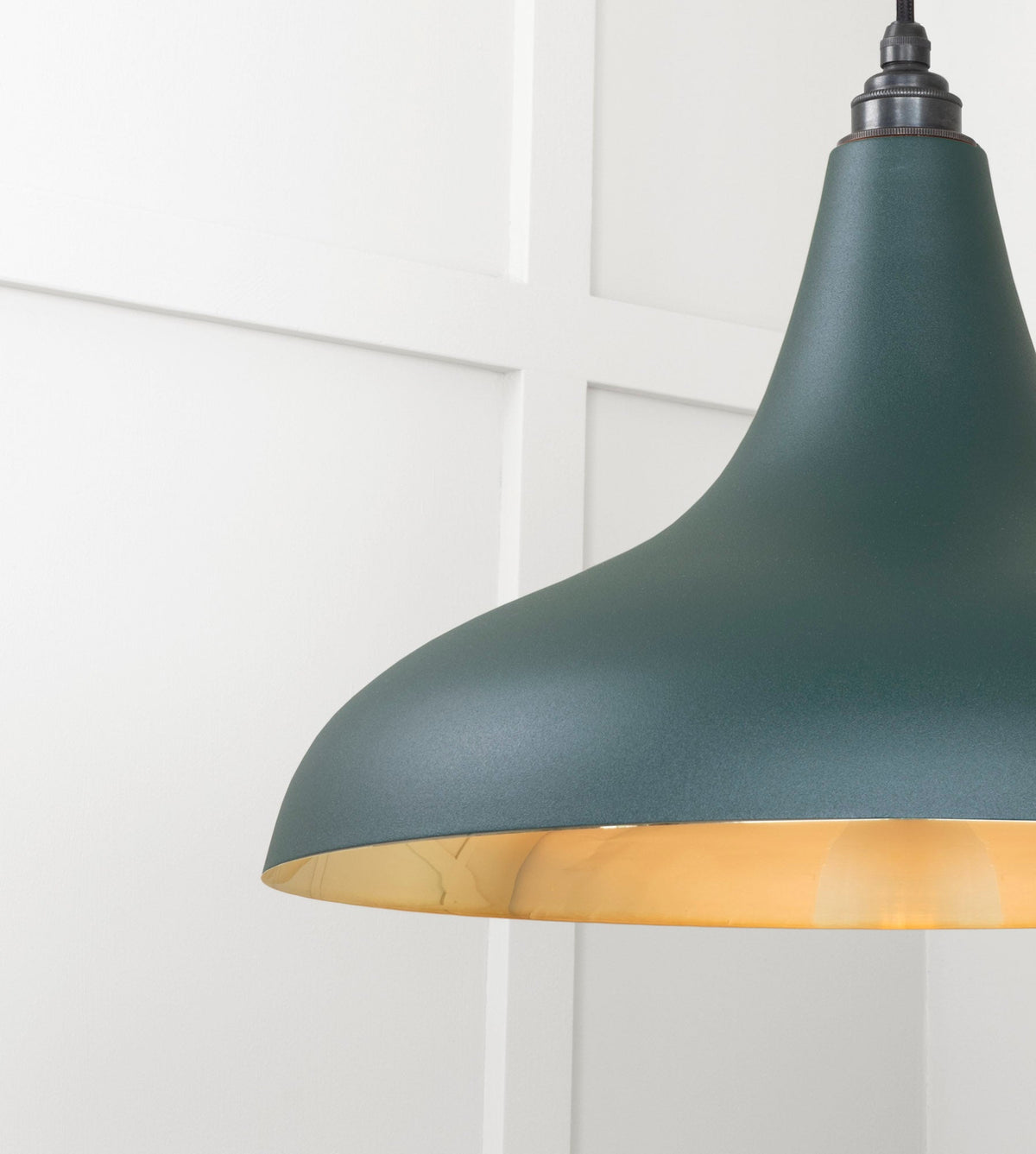 Smooth Brass Frankley Pendant by From The Anvil