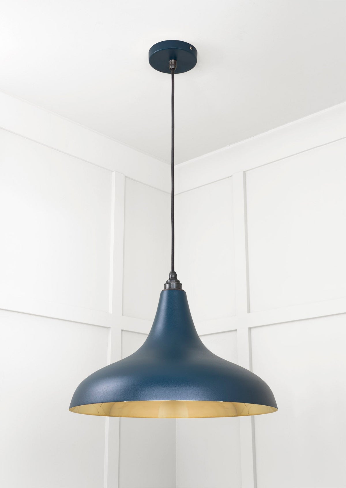 Smooth Brass Frankley Pendant by From The Anvil