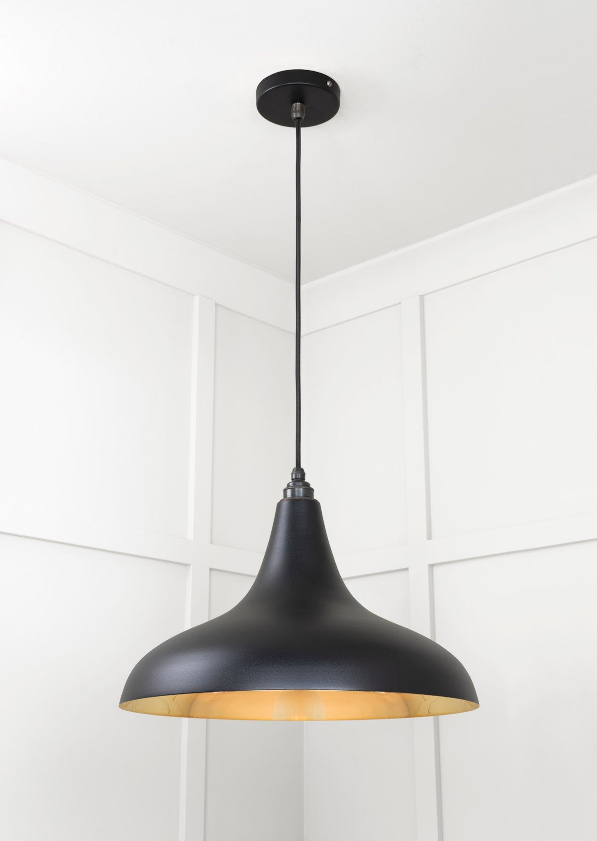 Smooth Brass Frankley Pendant by From The Anvil
