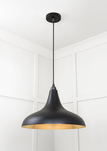 Smooth Brass Frankley Pendant by From The Anvil