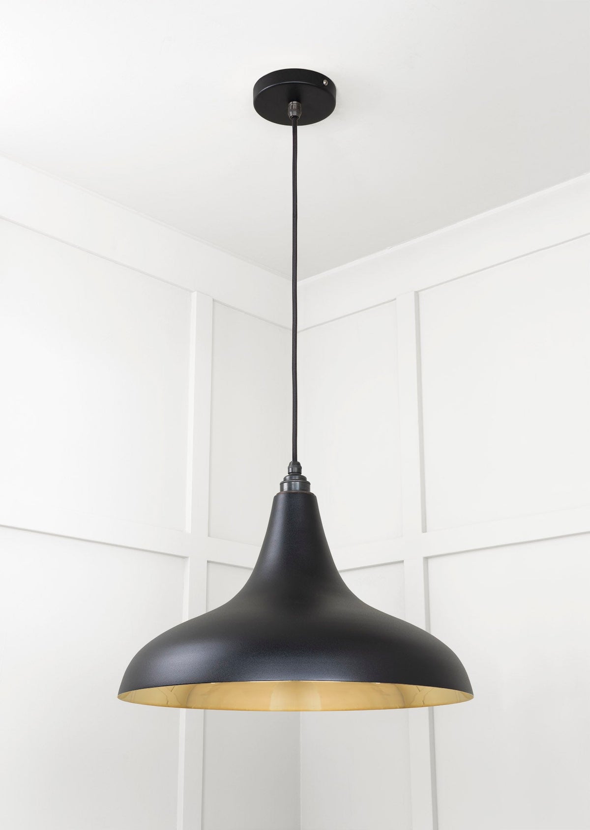 Smooth Brass Frankley Pendant by From The Anvil