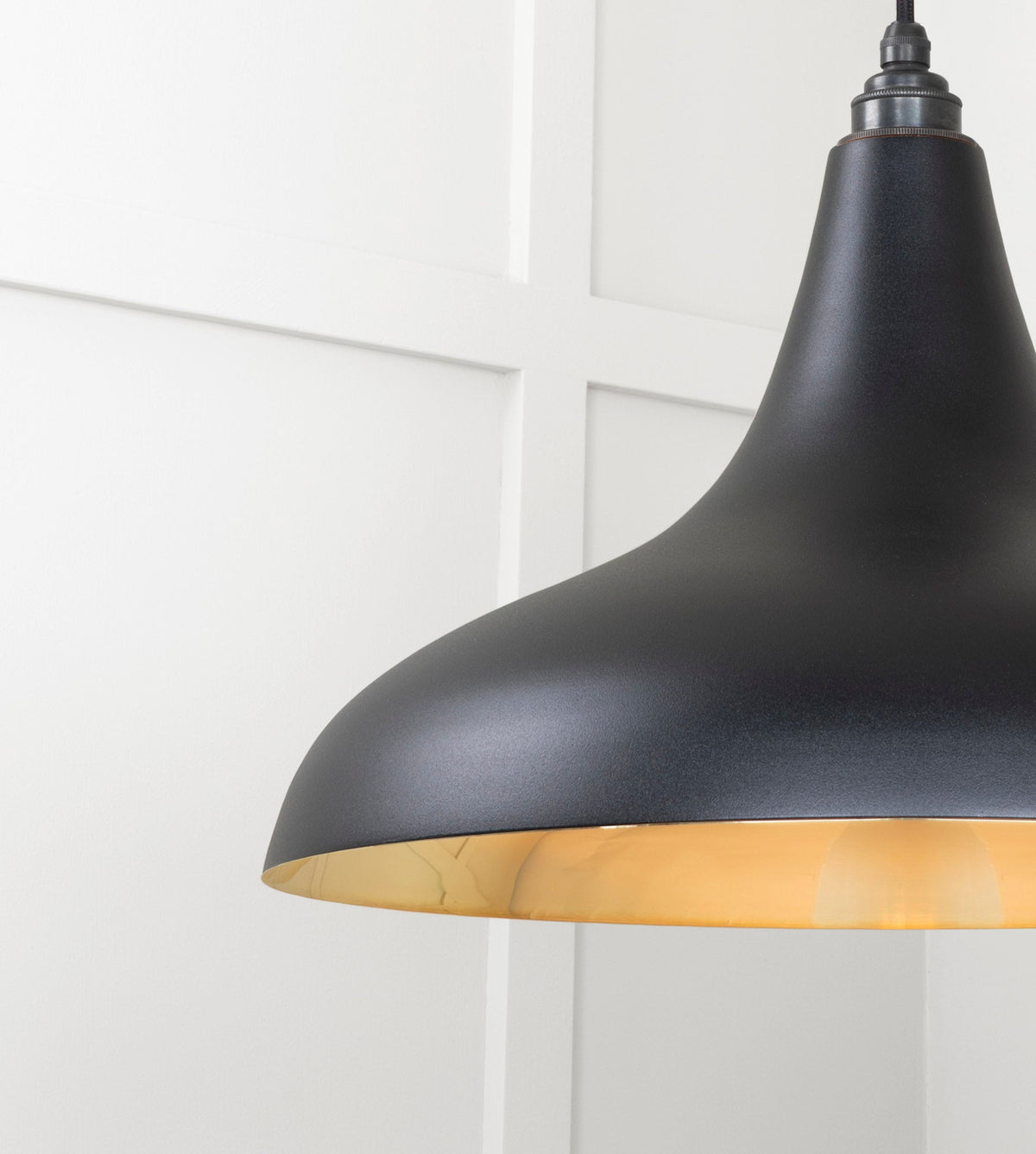 Smooth Brass Frankley Pendant by From The Anvil