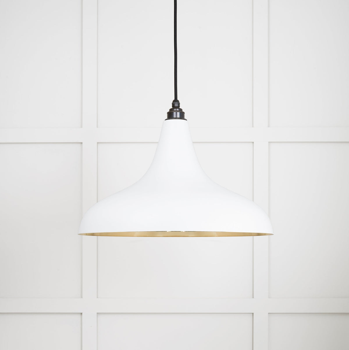 Smooth Brass Frankley Pendant by From The Anvil