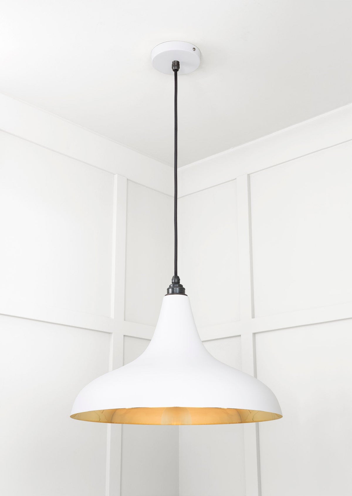 Smooth Brass Frankley Pendant by From The Anvil
