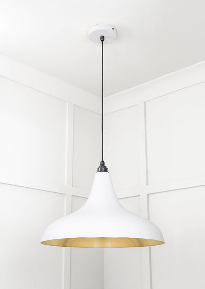 Smooth Brass Frankley Pendant by From The Anvil