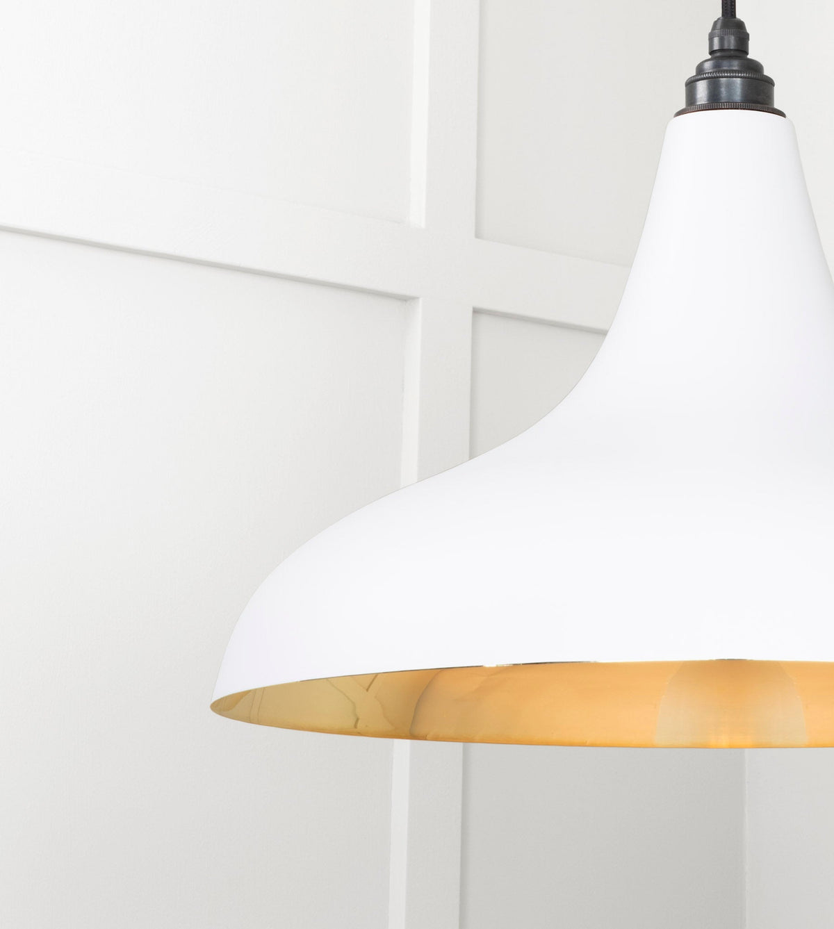 Smooth Brass Frankley Pendant by From The Anvil