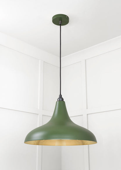 Smooth Brass Frankley Pendant by From The Anvil