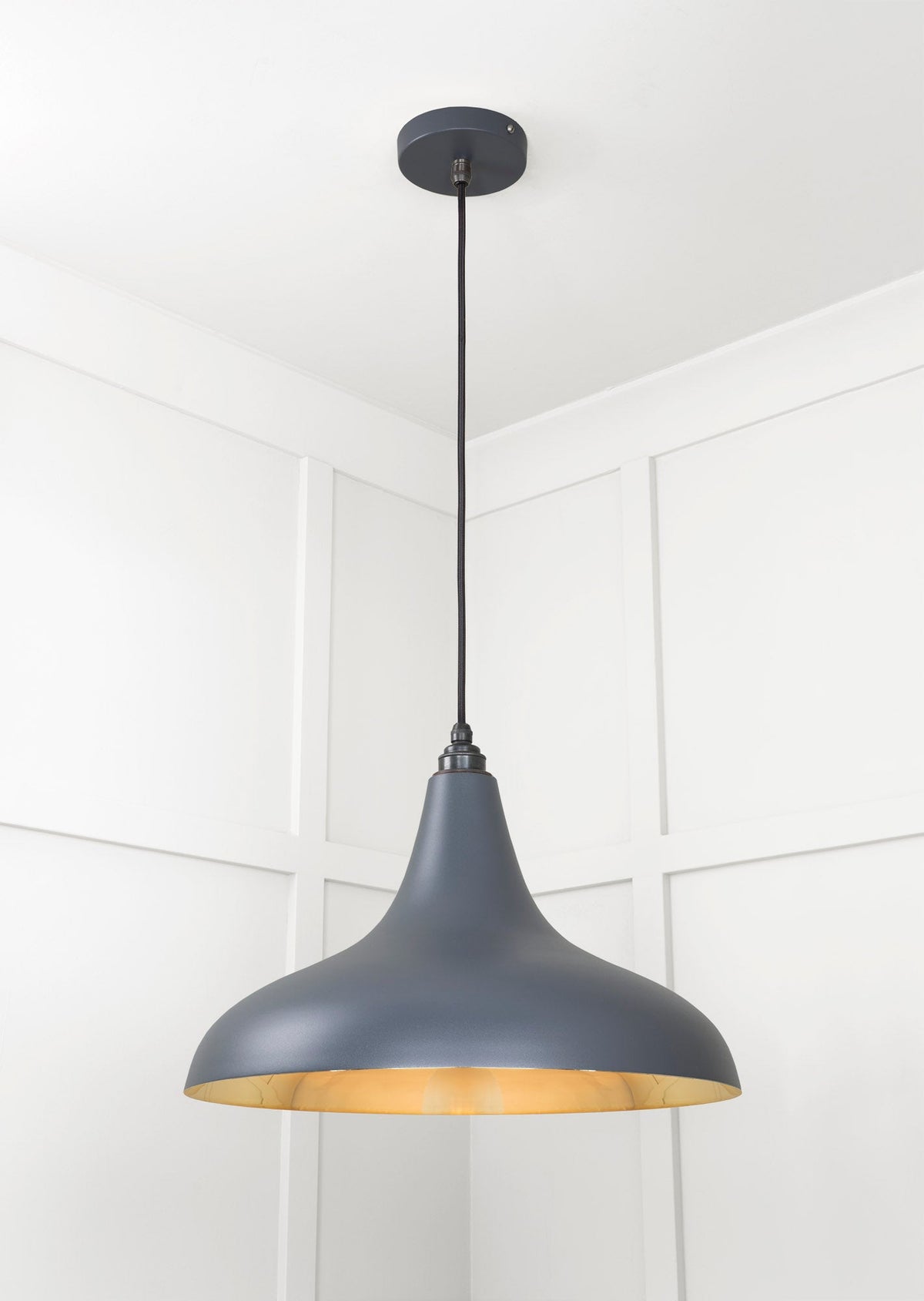 Smooth Brass Frankley Pendant by From The Anvil