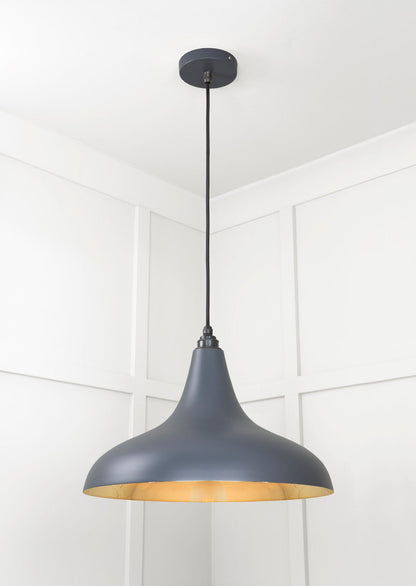 Smooth Brass Frankley Pendant by From The Anvil
