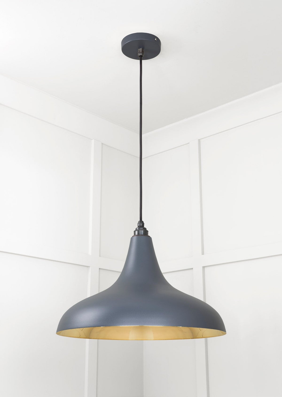 Smooth Brass Frankley Pendant by From The Anvil