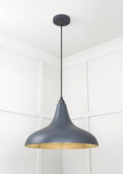 Smooth Brass Frankley Pendant by From The Anvil